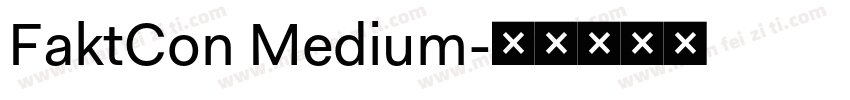 FaktCon Medium字体转换